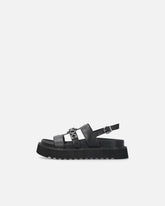 Sandalen aus Leder mit Kette -  | Pinko