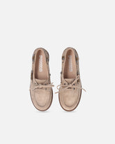 Suede moccasins with jewel details -  | Pinko