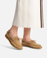 Suede moccasins with jewel details -  | Pinko