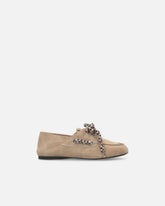Suede moccasins with multicoloured laces -  | Pinko