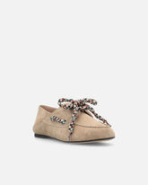 Suede moccasins with multicoloured laces -  | Pinko