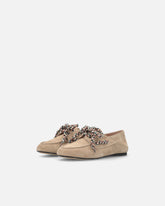 Suede moccasins with multicoloured laces -  | Pinko