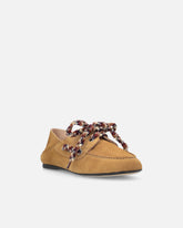 Suede moccasins with multicoloured laces -  | Pinko