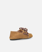 Suede moccasins with multicoloured laces -  | Pinko