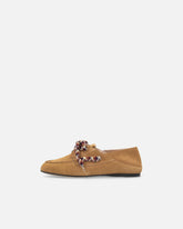 Suede moccasins with multicoloured laces -  | Pinko
