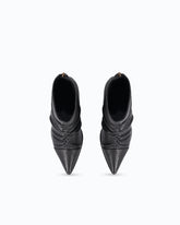 Nappa leather ankle boots with high heel and pointed toe - Black | Pinko