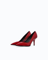 Patent leather-effect pumps - Red | Pinko