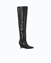 Nappa leather boots with extra-high leg shaft -  | Pinko