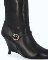 Nappa leather boots with extra-high leg shaft -  | Pinko