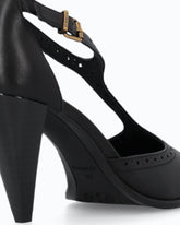 Leather T-strap pumps with high heel -  | Pinko