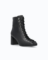 Lace-up leather ankle boots with heel -  | Pinko