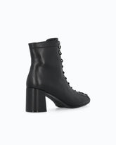 Lace-up leather ankle boots with heel -  | Pinko