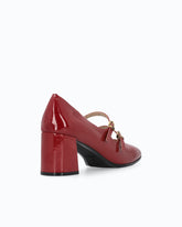 Mary Jane pumps in patent-effect leather - Red | Pinko