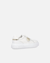 High-soled flatform sneakers with metal logo -  | Pinko