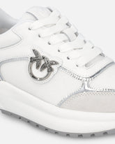 Sneakers with logo and mirror-finish details -  | Pinko