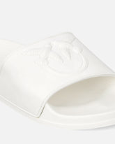 Rubber slip-on sandals with Love Birds maxi logo -  | Pinko