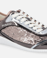Sneakers with sequins and metallic inserts -  | Pinko