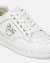 Leather sneakers with Love Birds logo -  | Pinko