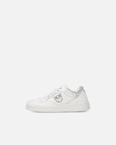 Leather sneakers with Love Birds logo -  | Pinko