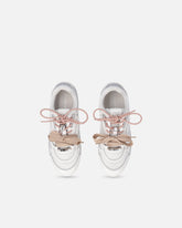 Sneakers with double laces, crystal and charms -  | Pinko