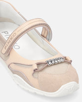 Sporty ballet flats with inserts and PINKO lettering -  | Pinko