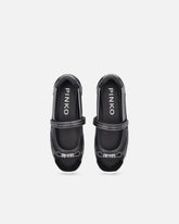 Sporty ballet flats with inserts and PINKO lettering -  | Pinko