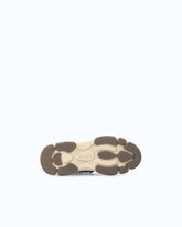 Leather sneakers with trekking-style laces - Brown | Pinko